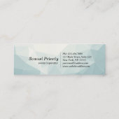 Modern House Cleaning Maid Service Housekeeping スキニー名刺 (裏面)