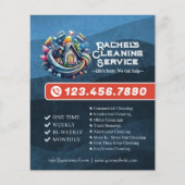 Modern House Cleaning Maid Service Housekeeping チラシ (正面)