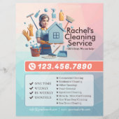 Modern House Cleaning Maid Service Housekeeping チラシ (正面)