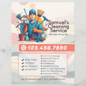 Modern House Cleaning Maid Service Housekeeping チラシ (正面)