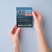 Modern House Cleaning Maid Service Housekeeping チラシ (手)