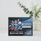 Modern House Cleaning Maid Service Housekeeping ポストカード (スタンド正面)