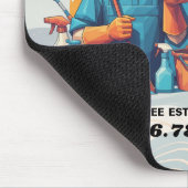 Modern House Cleaning Maid Service Housekeeping マウスパッド (コーナー)