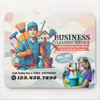 Modern House Cleaning Maid Service Housekeeping マウスパッド