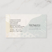 Modern House Cleaning Maid Service Housekeeping 名刺 (裏面)