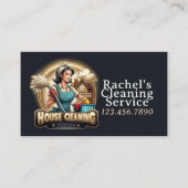 Modern House Cleaning Maid Service Housekeeping 名刺 (正面)