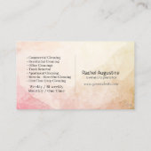 Modern House Cleaning Maid Service Housekeeping 名刺 (裏面)