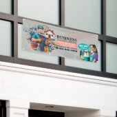 Modern House Cleaning Maid Service Housekeeping 横断幕 (ビルの外側)