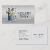 Modern House Cleaning Maid Service Housekeeping Bu 名刺 (正面/裏面)