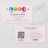 Modern House Cleaning Service 名刺 (正面/裏面)