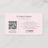 Modern House Cleaning Service 名刺 (裏面)