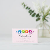 Modern House Cleaning Service 名刺 (スタンド正面)