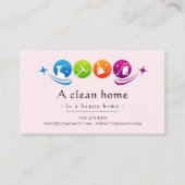 Modern House Cleaning Service 名刺 (正面)