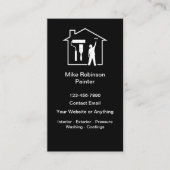 Modern House Painter Business Cards Design 名刺 (正面)