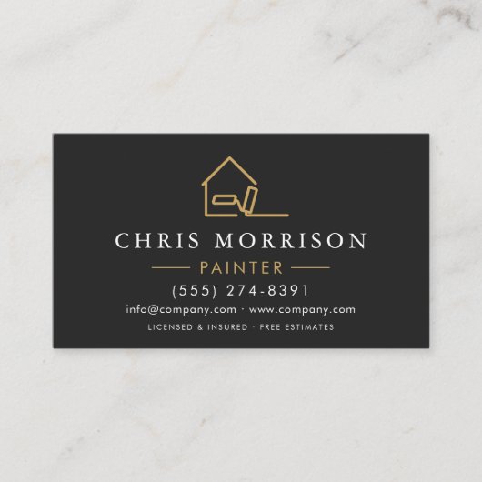 Modern House Painter Contractor 名刺 (正面)