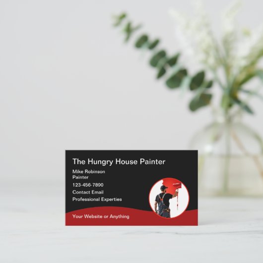 Modern House Painter Unique 名刺 (スタンド正面)