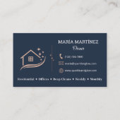 Modern Housekeeping and Cleaning Services 名刺 (裏面)