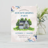 Modern Housewarming Party Invitation 招待状 (スタンド正面)