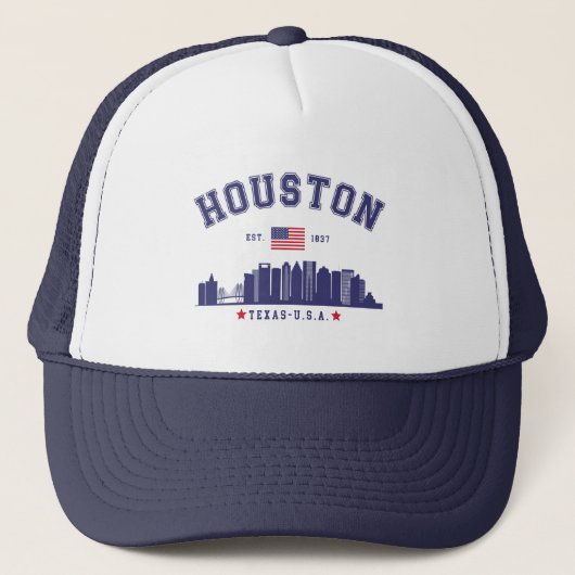 Modern Houston Skyline キャップ (正面)