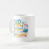 Modern HR Master of Multitasking Mug Design コーヒーマグカップ (正面左)