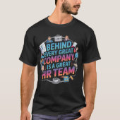 Modern HR Team Quote Typography Design Tシャツ (正面)