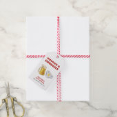 Modern Huggies Chuggies Beer Diaper Baby Shower ギフトタグ (より糸付き)