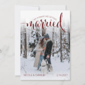 Modern Humans Getting Married Pet Photo Engagement セーブザデート (正面)