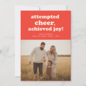 Modern Humor Funny Family Kid Photo Christmas シーズンカード (正面)