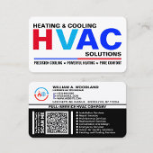 Modern HVAC Services Business Cards 名刺