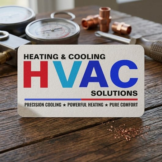 Modern HVAC Services Business Cards 名刺