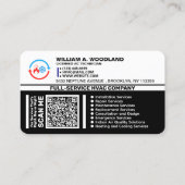 Modern HVAC Services Business Cards 名刺 (裏面)