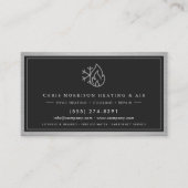 Modern HVAC Technician QR Code 名刺 (正面)