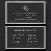 Modern HVAC Technician QR Code 名刺