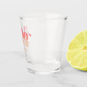 Modern I Do Crew Sunset Gradient Bridesmaid ショットグラス (右)