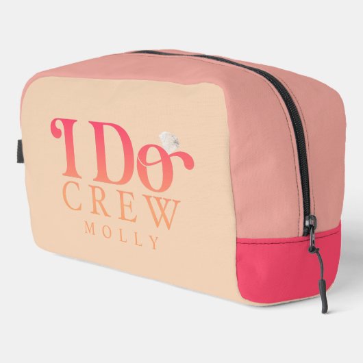 Modern I Do Crew Sunset Gradient Bridesmaid ドップキット (右コーナー)