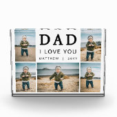 Modern I Love You Dad Grid Collage 5 Photo Block フォトブロック (正面)