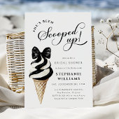 Modern Ice Cream Bridal Shower 招待状