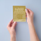 Modern Ice Cream Parlour Advertising Flyer チラシ (手)