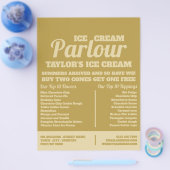 Modern Ice Cream Parlour Advertising Flyer チラシ (シングル)