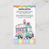 Modern Ice Cream Truck Sprinkles Baby Shower エンクロージャーカード (正面)