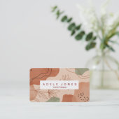 Modern Iconic Botanical Business Card | Editable  名刺 (スタンド正面)