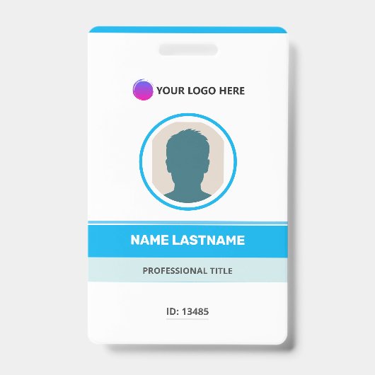 Modern ID Card Identification Badge バッジ (正面)