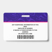 Modern Identification card バッジ (Back)