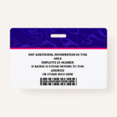Modern Identification card バッジ (裏面)