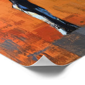 Modern Impressionist Ram Painting Bold Wildlife ポスター (角)