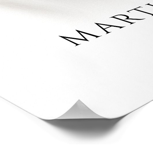 Modern In Loving Memory Photo Script Funeral Foam ポスター (角)