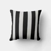 Modern Indoor/Outdoor Black Stripe クッション (裏面)