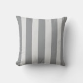 Modern Indoor/Outdoor Gray Stripe クッション (正面)