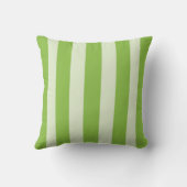 Modern Indoor/Outdoor Green Stripe クッション (裏面)