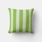 Modern Indoor/Outdoor Green Stripe クッション (正面)